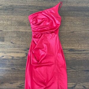 Windsor XS Red One Strap Maxi Dress